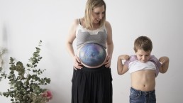 fotografía de embarazo bellypaint pintura Bilbao